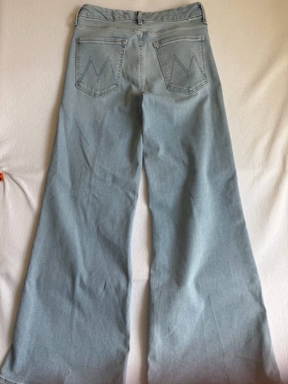NWOT MOTHER The Roller Sneak Ball’s In Your Court 30 High Rise Wide Leg Flare - Picture 6 of 16
